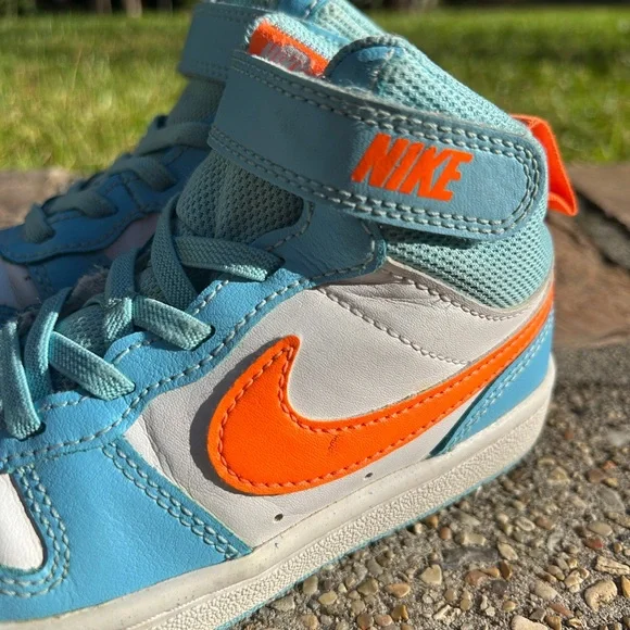 Nike Court Borough Mid 2 White/Black/Red Size 11C - Picture 3 of 9